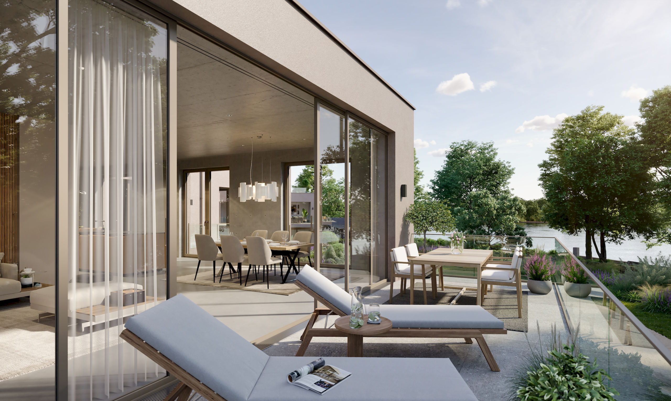 Tegel Crest Wohnen Am Tegeler See Penthouse Terrasse 2 Luxus Immobilien in Berlin am Wasser