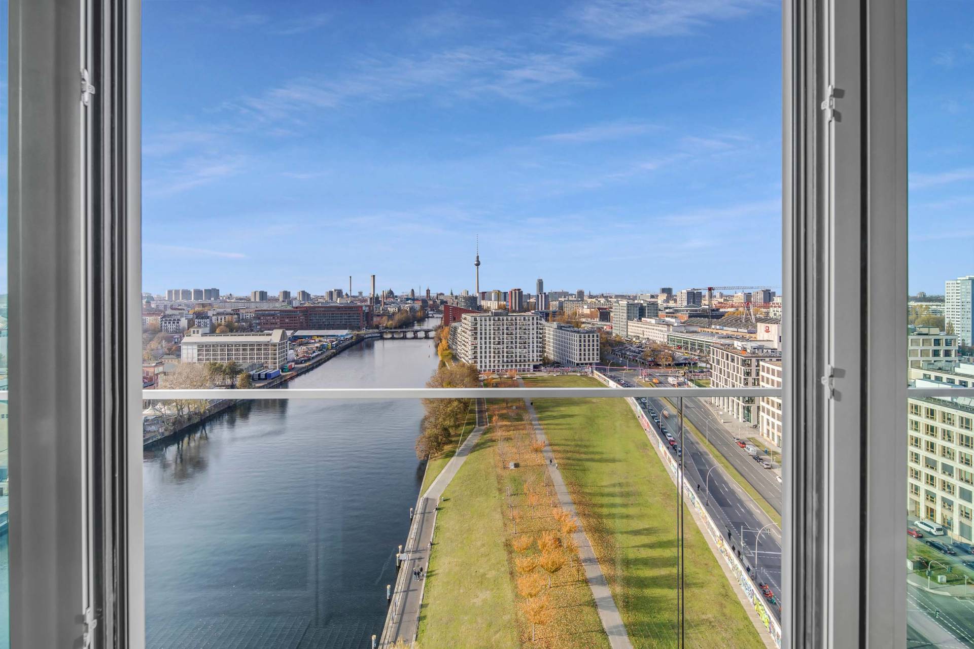 Wohnen an der Spree im Living Levels Schlafzimmer Penthouse